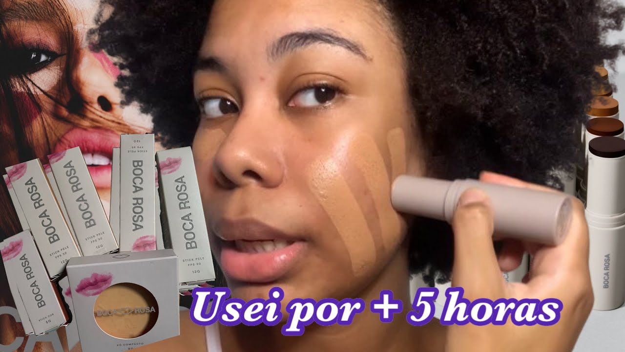 RESENHA PRODUTOS BOCA ROSA (Bianca Andrade) BASE + BLUSH + PÓ – Pele Negra | by Kleide Naira