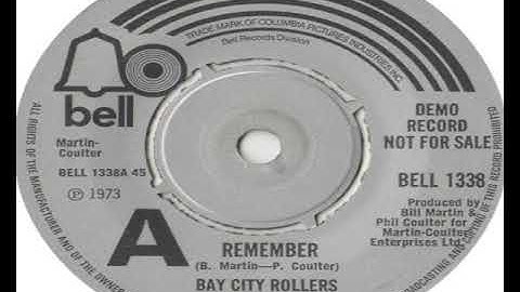 Thumbnail of Bay City Rollers   Remember Original UK Single Version Nobby Clark 1973
