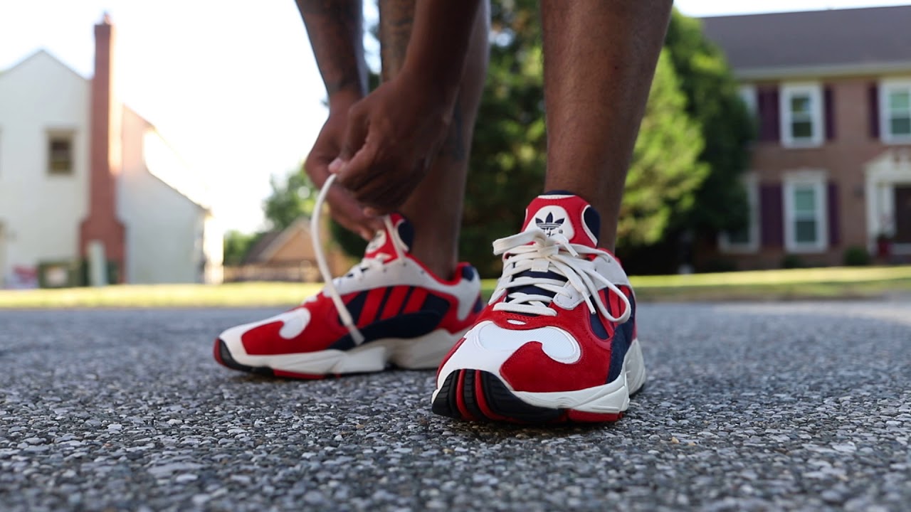 adidas yung 1 white red