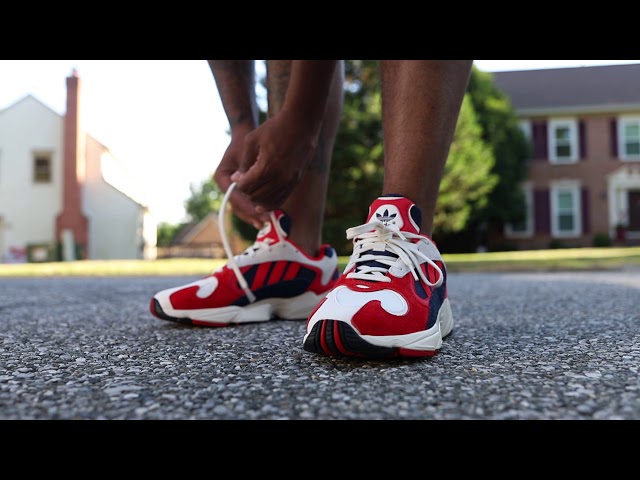 adidas yung 1 red navy