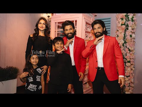 Icon star AlluArjun's Wax Statue Launch @ Madame Tussauds Dubai | Allu Ayaan | Allu Arha | TFPC alluarjun alluaravind ...