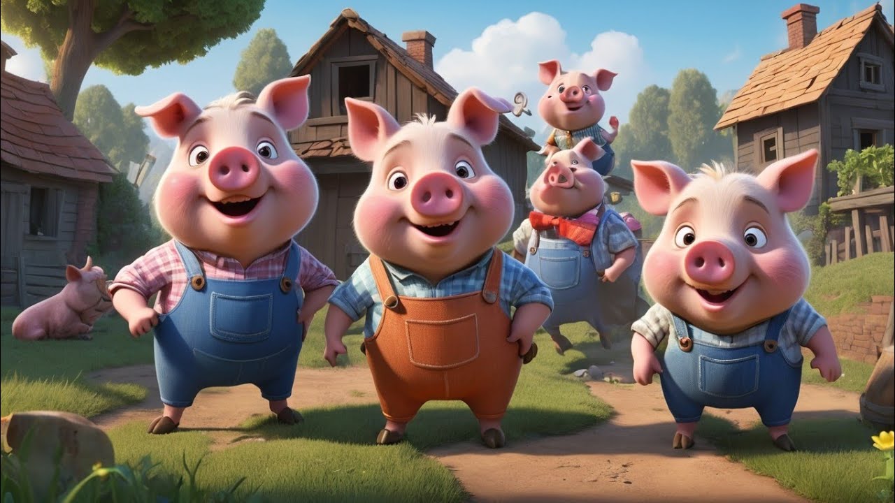 Three Little Pigs New Nursery Rhymes For Kids songs - YouTube