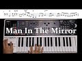 Man In The Mirror - Michael Jackson -Synth Bass Cover(with Score)