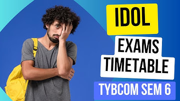 IDOL Exams timetable