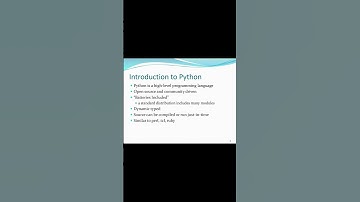 Introduction Python #python #backend #development #coding #logic #ai #trending #shorts