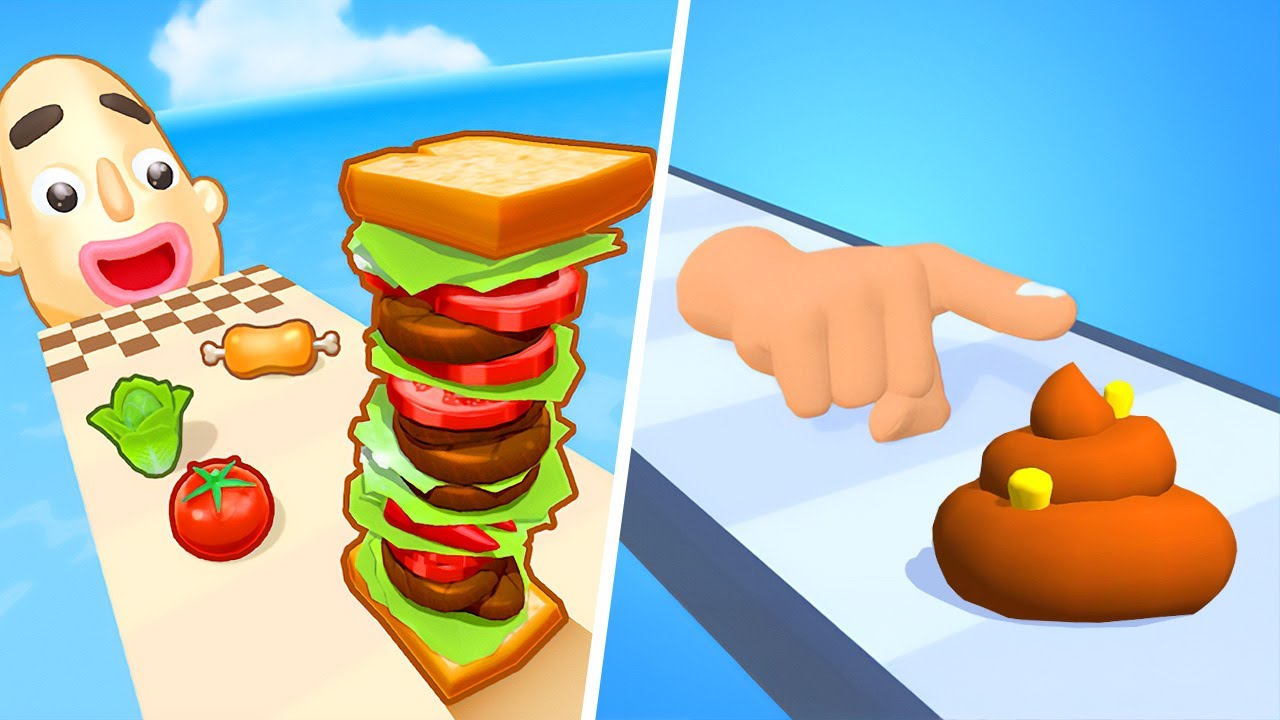 Sandwich Runner | Finger Run - All Level Gameplay Android,iOS - NEW BIG APK UPDATE