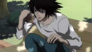 Death Note - L Funny Moment Oh Yagami-Kun... Hello. Hd