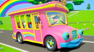 Wheels On The Bus & More Vehicles Learning Nursery Rhyme for Kids