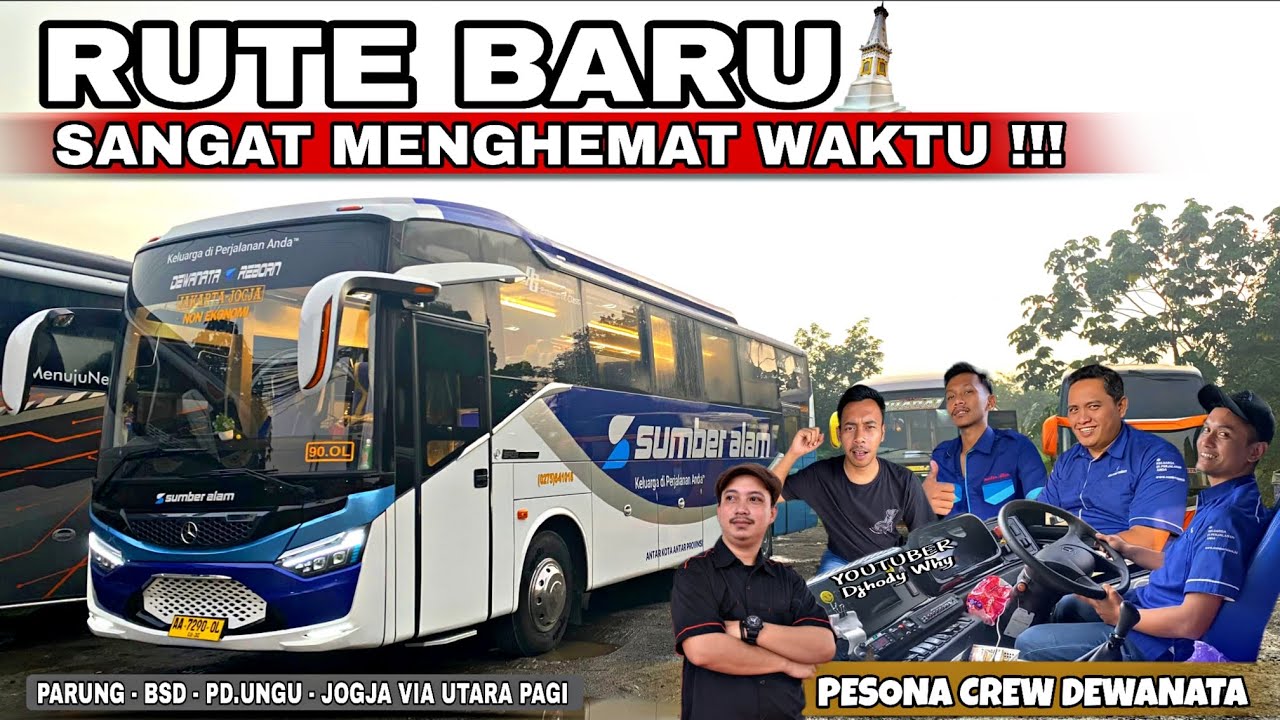 RUTE BARU SANGAT MENGHEMAT WAKTU ‼️ Trip Sumber Alam AC Pagi Utara Difabel Class