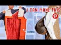 Making my DREAM pinterest wardrobe! | DIY Puffer Hobo Bag thrift flip