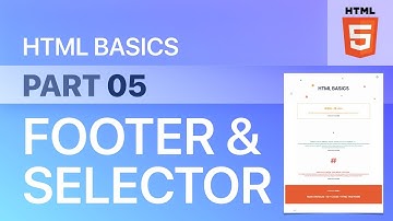 廣東話｜Pt. 5 - Footer 頁尾 - HTML Basics 基礎 | Web Design 網頁設計