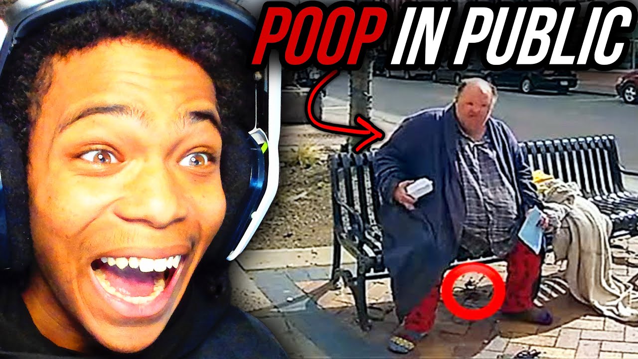 Man Gets Caught Pooping On Public Bench - YouTube