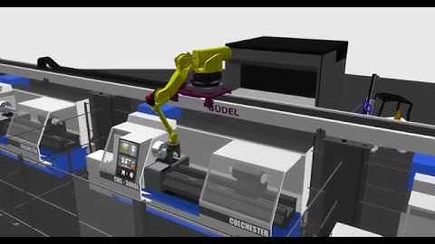Robotic Machine Tending Simulation