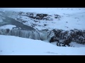 Gullfoss waterfall in winter