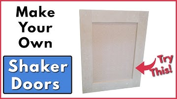 Shaker Cabinet Doors with A Beveled Edge Design DIY