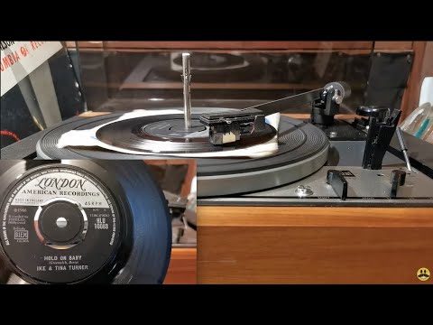 Hold On Baby ~ Ike & Tina Turner ~ 1966 London American 45rpm ~ Dual 1215 Turntable