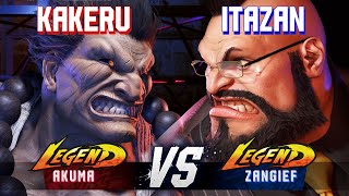 SF6 ▰ KAKERU (Akuma) vs ITAZAN (Zangief) ▰ High Level Gameplay