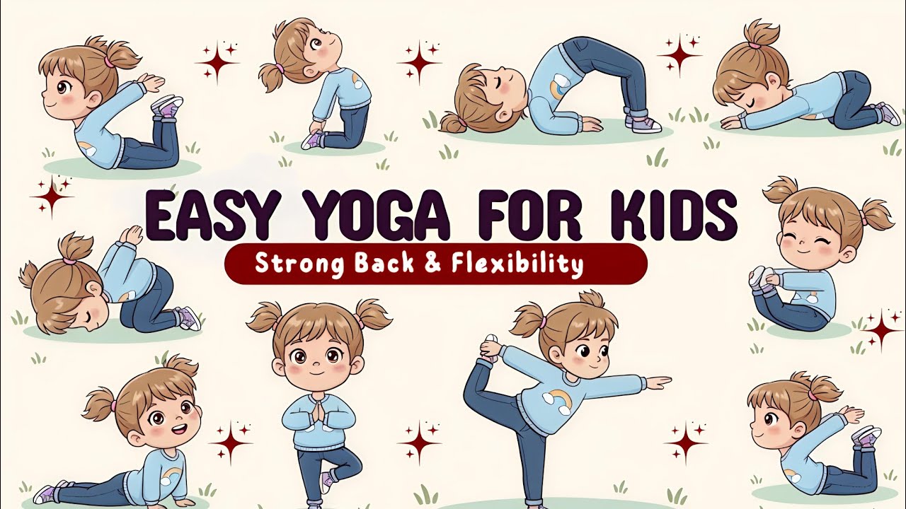 Fun & Easy Yoga Poses for Kids | Boost Focus, Flexibility , Strong Back ...