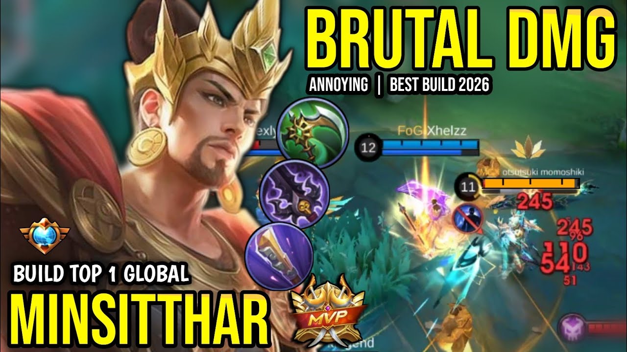 MINSITTHAR BEST BUILD 2026 | BUILD TOP 1 GLOBAL MINSITTHAR GAMEPLAY | MOBILE LEGENDS✓