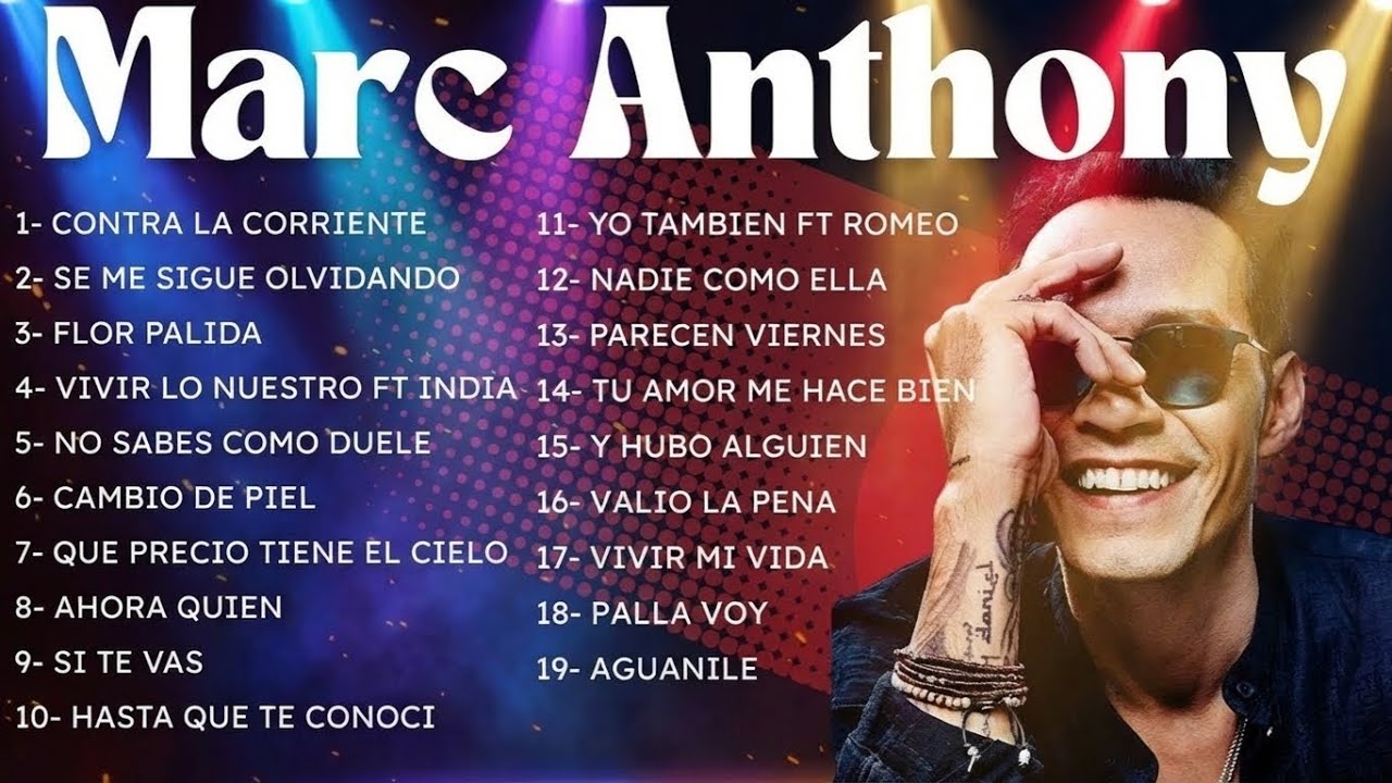 Marc Anthony Mix 2025 | Los Exitos Mas Grandes | Salsa Romantica y ...