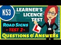 Test 2  signalisation routire signalisation routire signalisation routire  questions et rponses  licence dapprenant k53