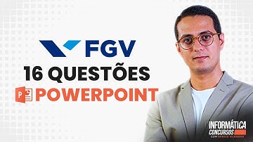 Questões Powerpoint | Banca FGV | Informática para concursos com professor Danilo Vilanova #opior