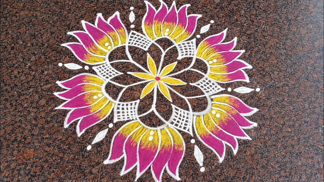 శుక్రవారం స్పెషల్ గడప ముగ్గు 🌼 Easy Lakshmi Devi Rangoli | Step by Step Tutorial| #muggulu #rangoli