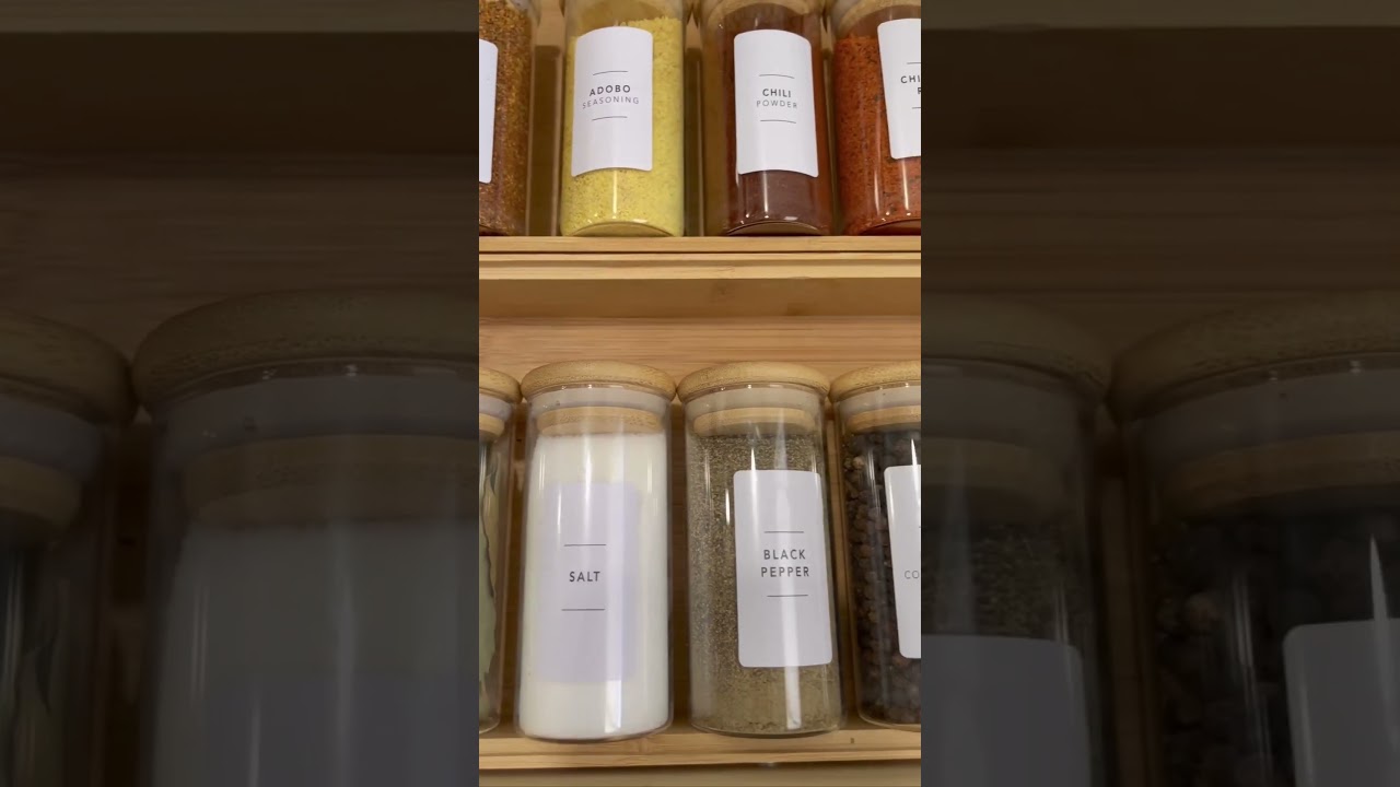 Best Spice Jars With Bamboo Lids + Labels - Caitlin Marie Design