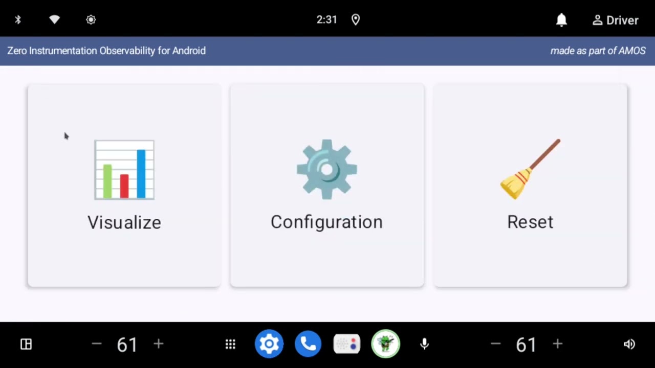 Android Zero Instrumentation (AMOS Demo Video)