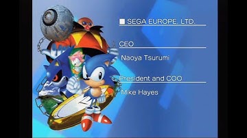Sonic Gems Collection Walkthrough part 4 - Extras / End Credits
