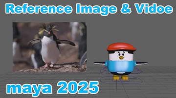How do I add a reference image and video to Maya 2025?