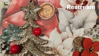 Finishing up the Christmas journal from the hop
