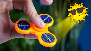 It Never STOPS !? DIY Solar Fidget Spinner with a magnetic motor