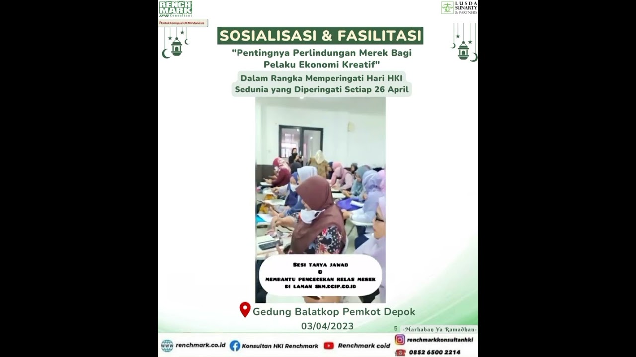 SOSIALISASI & FASILITASI KANTOR HUKUM LSR KEPADA UMKM DEPOK 