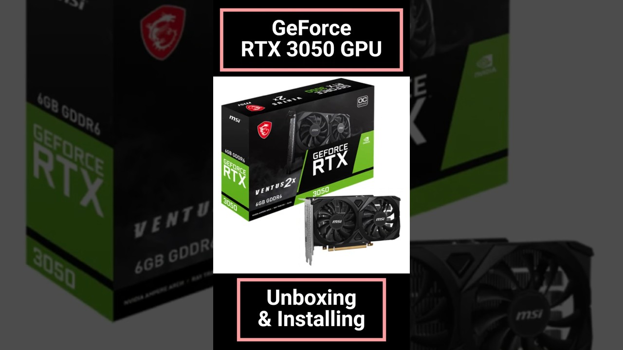 Msi Geforce RTX 3050 Ventus 2x 6g Oc Graphics Card / 6gb Gddr6