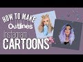 HOW TO MAKE TRENDY OUTLINES/INSTAGRAM CARTOON ♡