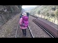 20180215嵯峨野観光鉄道の線路を歩く の動画、YouTube動画。