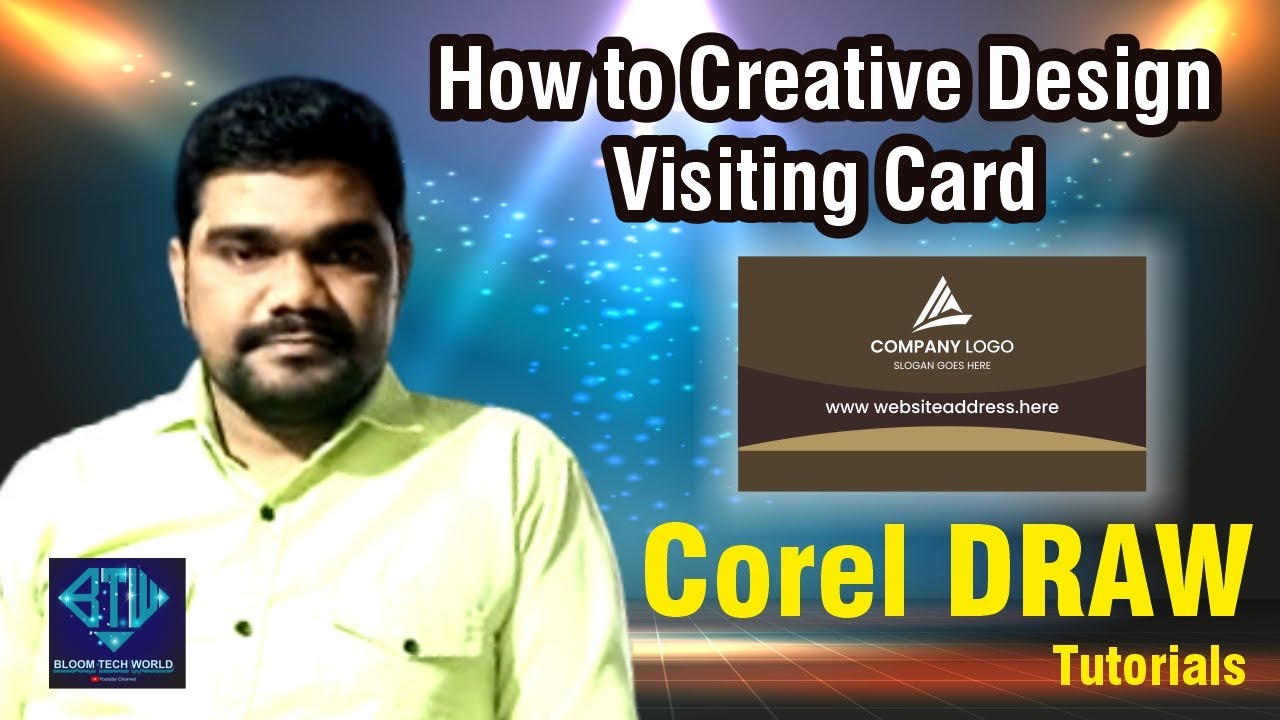 How to creative visiting card in Corel Draw || Corel Draw - YouTube
