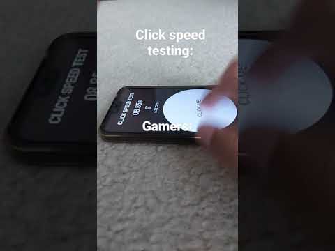 Click speed testing: