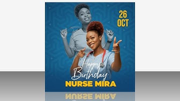 How To Create Birthday Flyer Design In Pixellab  - Beginners pixelLab Tutorial 2022 | Jhex Graphics