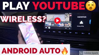 HOW to play 😍VIDEOS in ANY CAR with android auto?🔥| YOUTUBE PLAYBACK wireless 🤫|