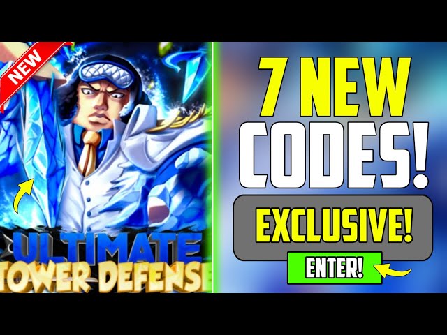 ALL EXCLUSIVE ULTIMATE TOWER DEFENSE CODES