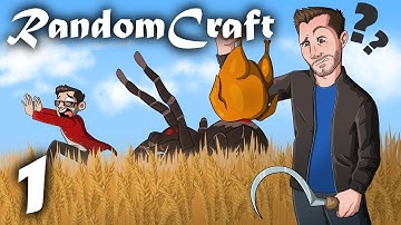MINECRAFT BUT WHY DOES EVERYTHING DROP RANDOM STUFF?  RandomCraft - Ep. 1