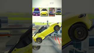 Which car will land on parking Jump test 😱🥶 #Viralshort #testing #extremecardriving