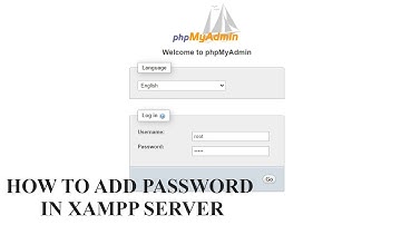 Tutorial - How to add  password to phpMyAdmin in Xampp setup