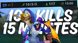 10 kills in 15 minutes | Full game, AP Shaco