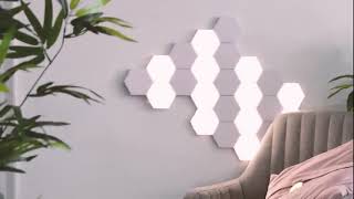 6x Modular Quantum Led Wall Lights Touch Sensor Hexagonal Night Light Room Lamp 