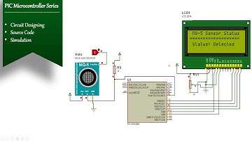 MQ5 Gas sensor interfacing with PIC16F628A | simulation| LPG, i-butane, methane, Hydrogen Gas detect