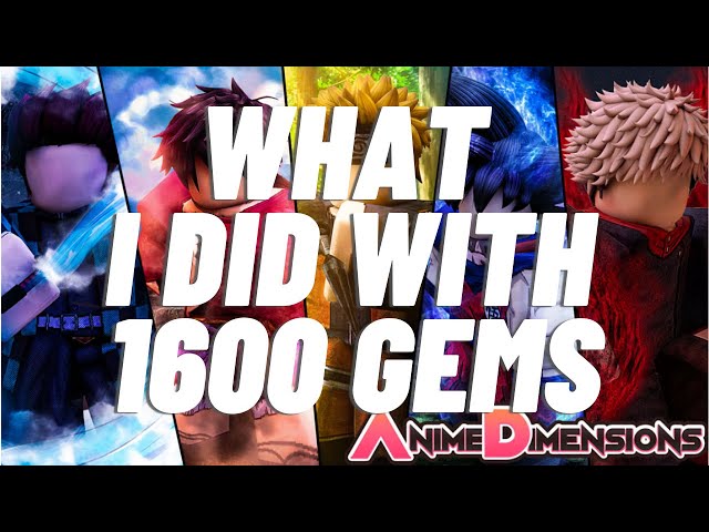 Anime Dimensions Simulator 5000 Gems (Gift)