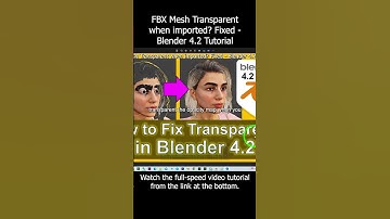FBX Mesh Transparent when imported? Fixed - Blender 4.2 Tutorial #blender #material #transparent